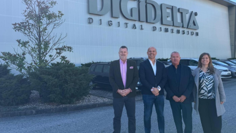 (L-R) Damien Clarke, UFABRIK; Armando Mota, Digidelta; Robin East, UFABRIK; Brigida Lucas, Digidelta