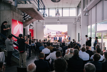 The Durst team announces the plans for the new facility in Como, Italy