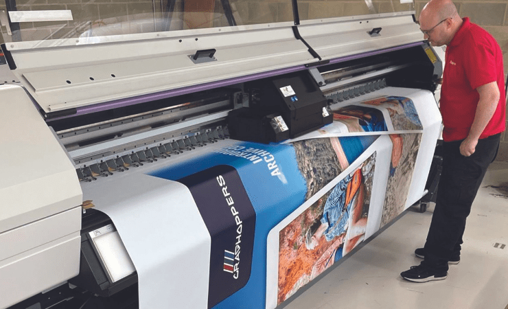 Mimaki UJV55-320 UV LED at Impression Ltd in Bolton